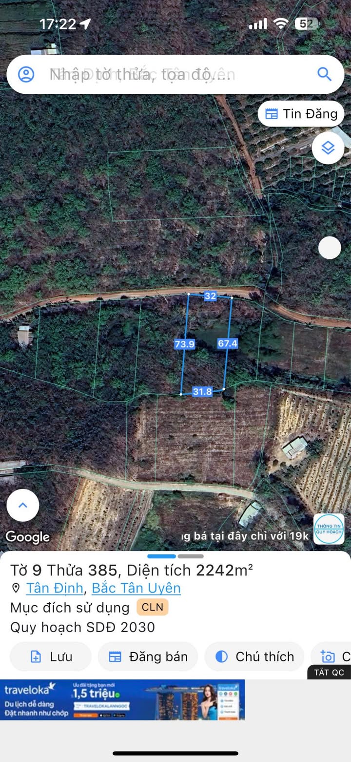 Đất nền Tân Định, Bắc Tân Uyên 2241m² - Giá chỉ 2.5 tỷ - Cơ hội đầu tư hiếm có!