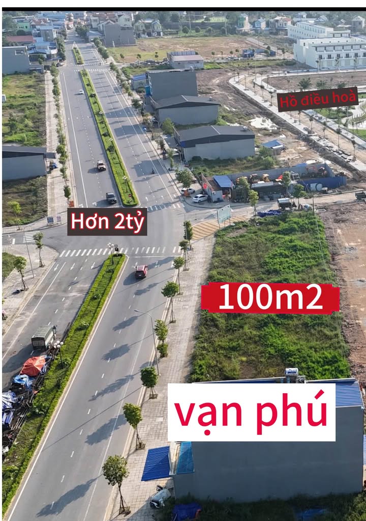 Đất nền KĐT Vạn Phú Thái Nguyên 100m² giá 2 tỷ - Sổ đỏ chính chủ, xây dựng tự do!