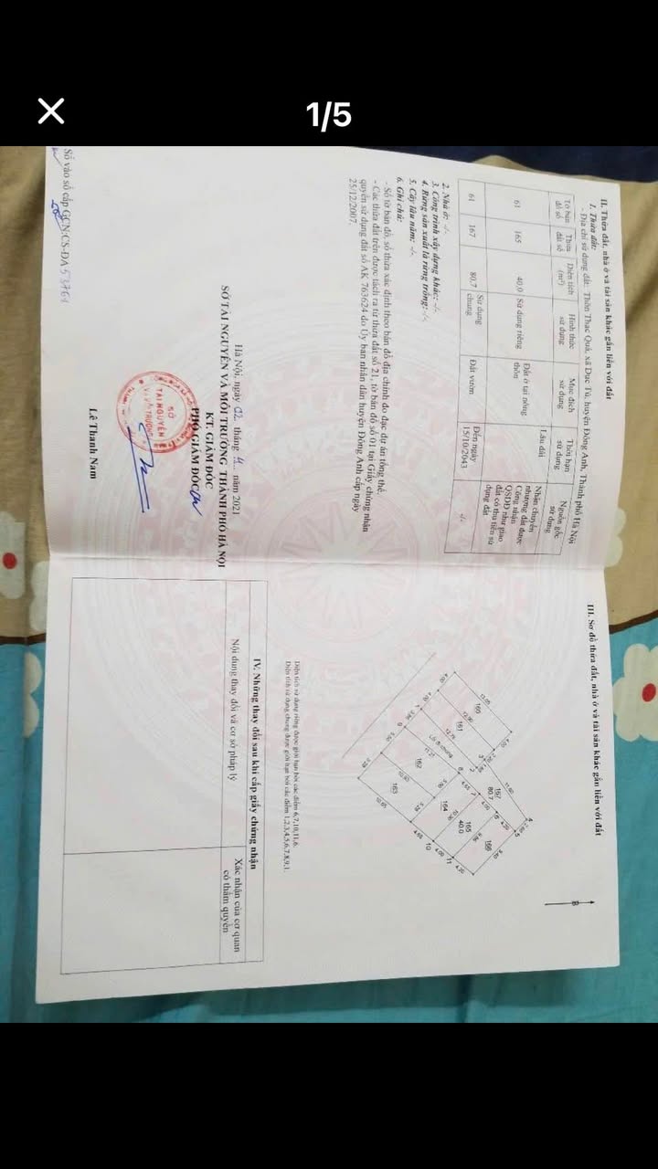 Đất thổ cư Thạc Quả, Dục Tú 40m² giá 3 tỷ - Đầu tư sinh lời ngay!