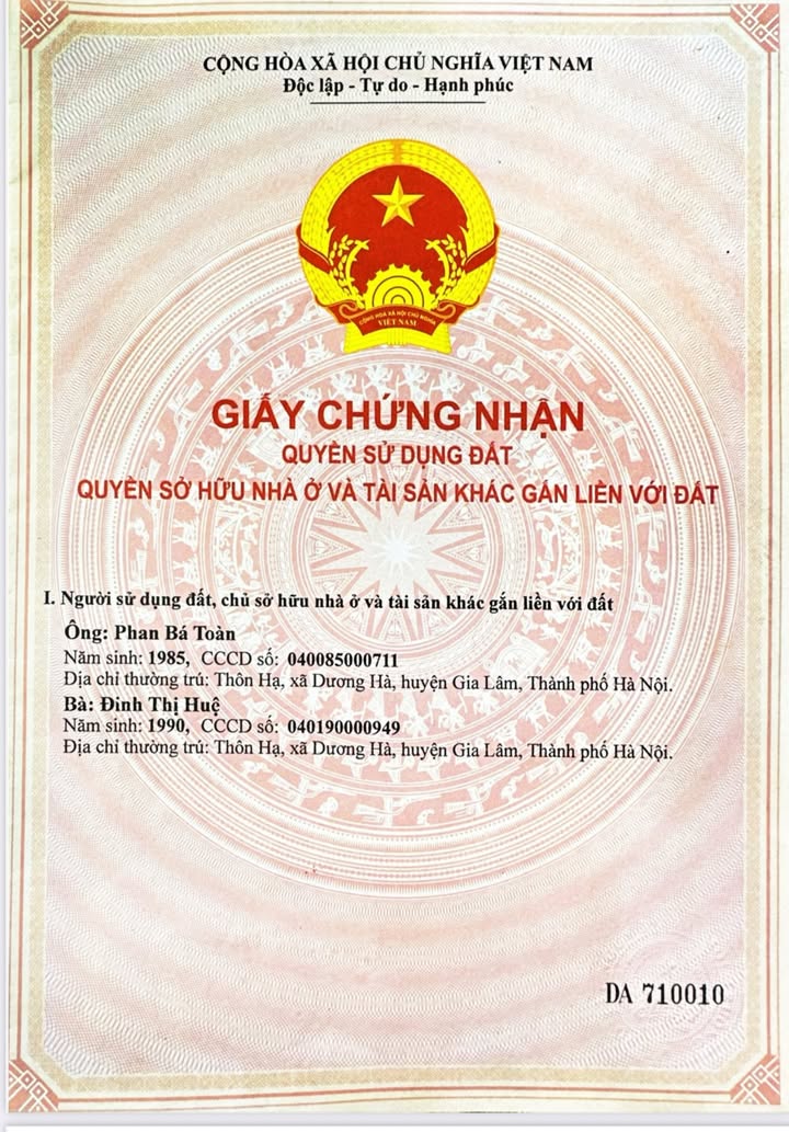 Đất nền Thôn Kim Hồ, xã Lệ Chi, Gia Lâm 128m² giá 4.8 tỷ - Sổ đỏ chính chủ, giao thông thuận tiện!