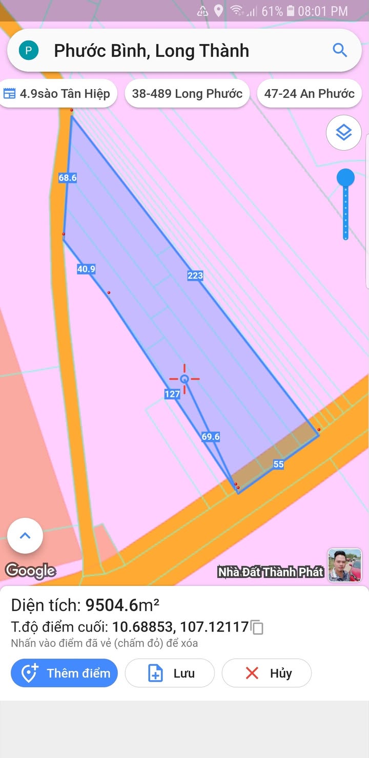 Đất mặt đường Phước Bình 9504m² - Sổ đỏ chính chủ, giá thỏa thuận