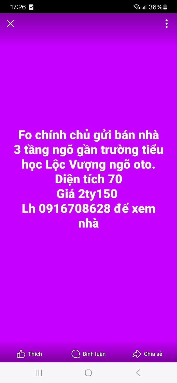 Nhà 3 tầng tại Lộc Vượng, Nam Định 70m² giá 2.15 tỷ - Đường ô tô vào tận nhà!