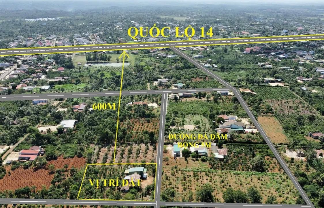 Đất góc 2 mặt tiền 2197m² tại phường Thống Nhất, Buôn Hồ - Pháp lý rõ ràng!