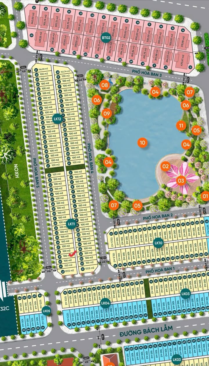 Bán căn liền kề Riverside Yên Bái 100m² giá 4.1 tỷ - Đối diện hồ Hoa Ban!