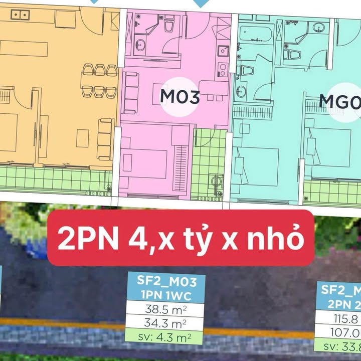 Căn hộ Mezza Skyforest Hưng Yên 38.5m² - View đẹp, thiết kế hiện đại