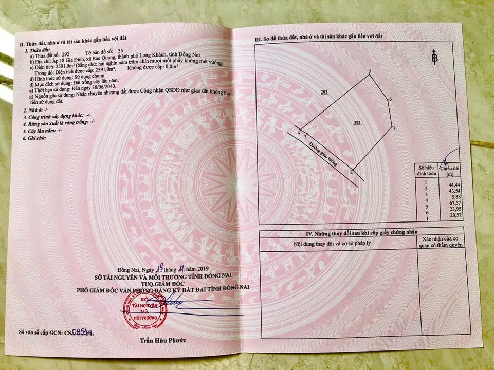 Đất nền Bảo Vinh 9360m² giá 15.39 tỷ - Tiềm năng sinh lời lớn!