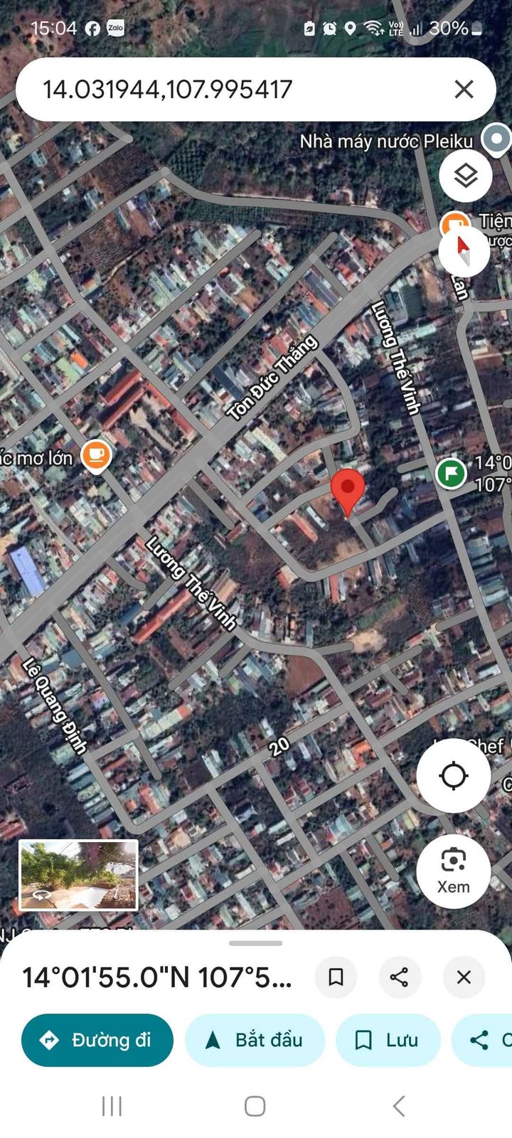 Đất nền hẻm 142 Tôn Đức Thắng, TP Pleiku 128m² giá 1.2 tỷ - Sổ đỏ chính chủ!