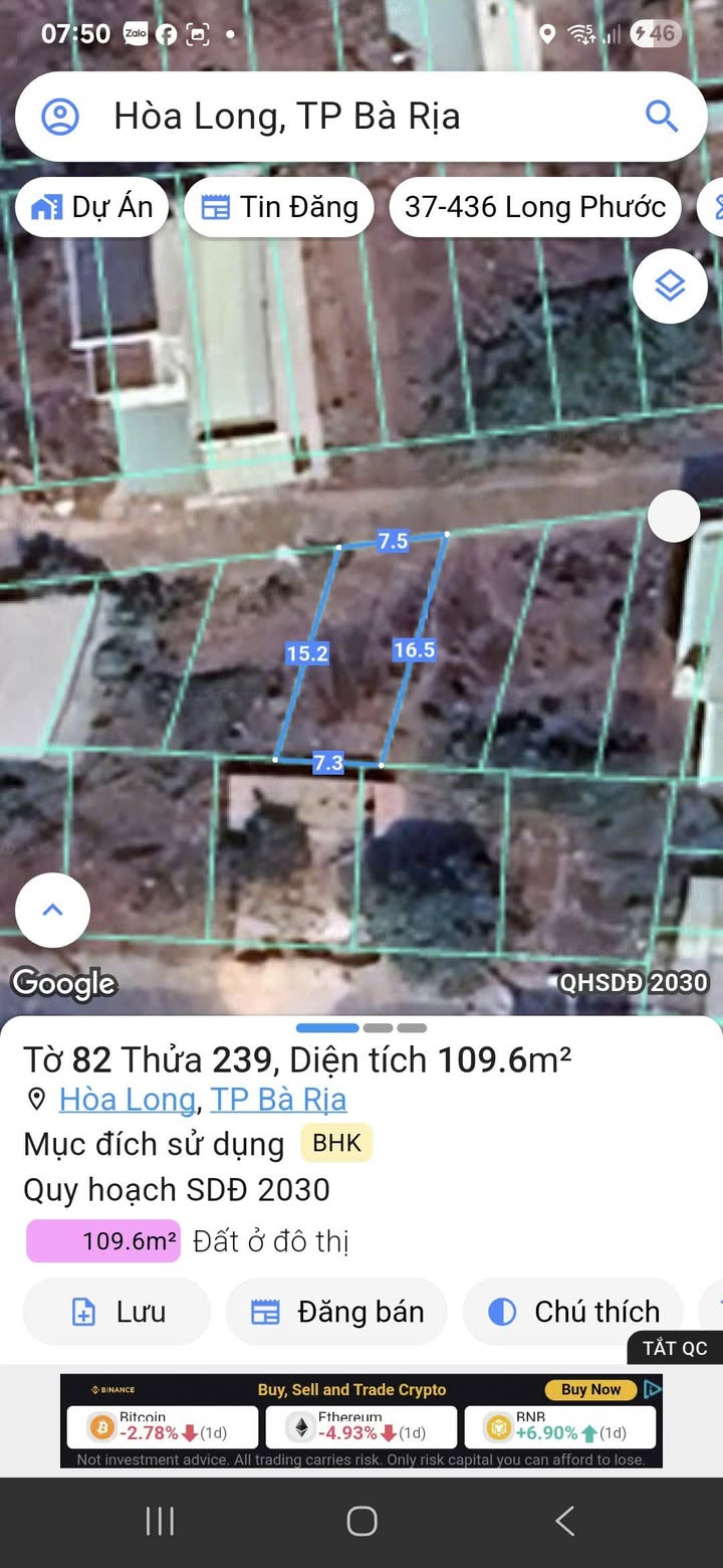 Đất nền Khu dân cư Lan Anh 3, Bà Rịa - Vũng Tàu 113m² giá 1.52 tỷ - Sổ đỏ chính chủ