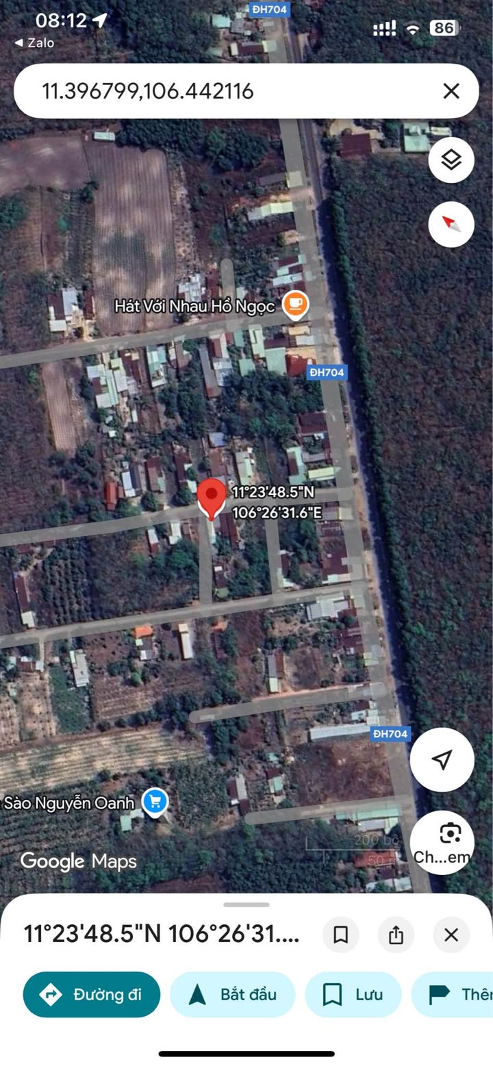 Đất nền Dầu Tiếng Bình Dương 440m² giá 6 tỷ - Cơ hội đầu tư tuyệt vời!