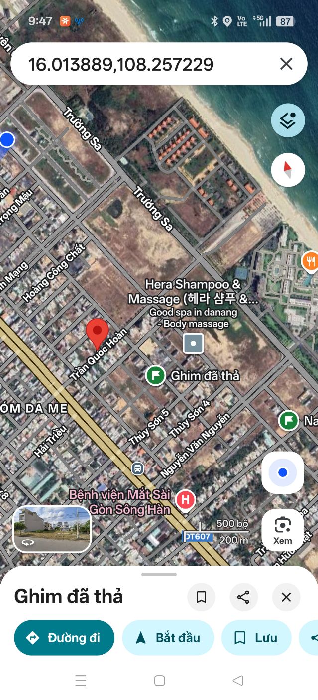 Đất nền Trần Quốc Hoàn, Đà Nẵng 225m² giá 29 tỷ - Vị trí đắc địa cho đầu tư!