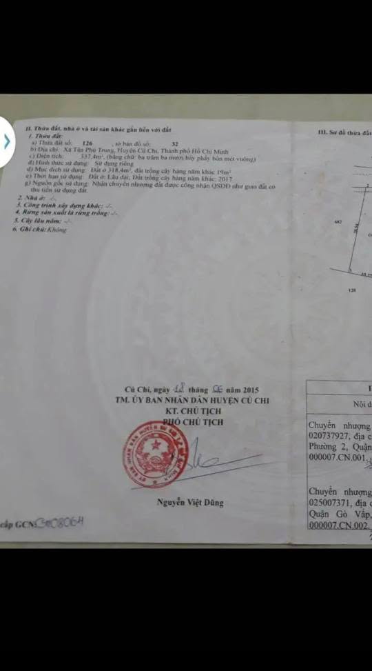 Đất thổ cư 337m² đường 63, Củ Chi - Giá chỉ 5.5 tỷ, thương lượng tốt!