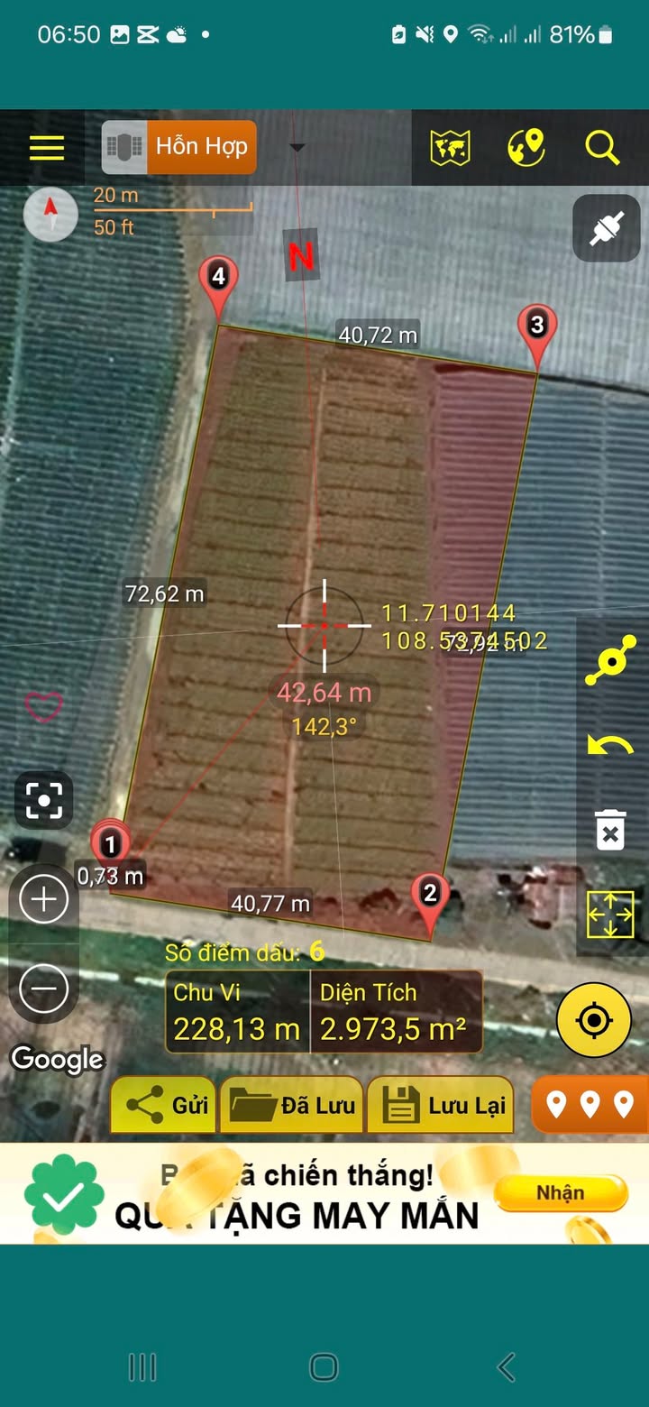 Đất nền 3 sào góc 2 mặt tiền xã Quảng Lập 1.7 tỷ - Pháp lý rõ ràng, đầu tư sinh lời!