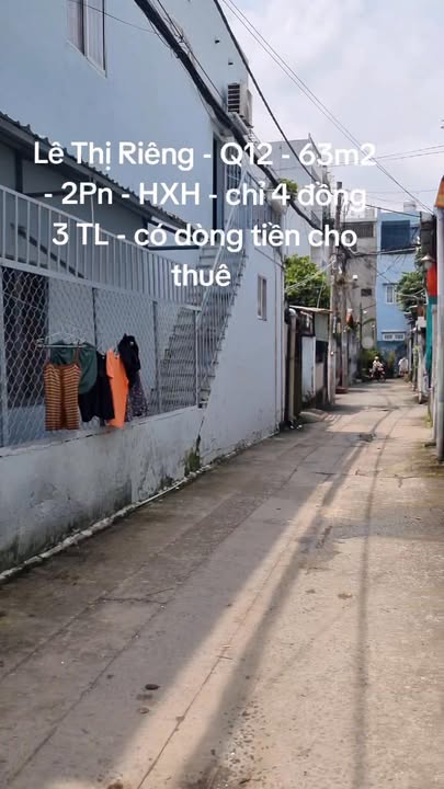 Nhà riêng Lê Thị Riêng, Thới An, Q12 63m² giá 4.3 tỷ - Lô góc mặt tiền rộng rãi!