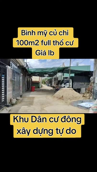Đất thổ cư 100m² giá tốt tại Bình Mỹ, Củ Chi - Pháp lý rõ ràng!