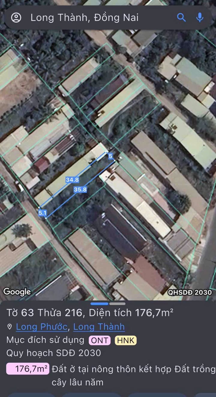 Đất nền Long Phước, Long Thành 175m² - Sổ đỏ chính chủ, giá thỏa thuận!