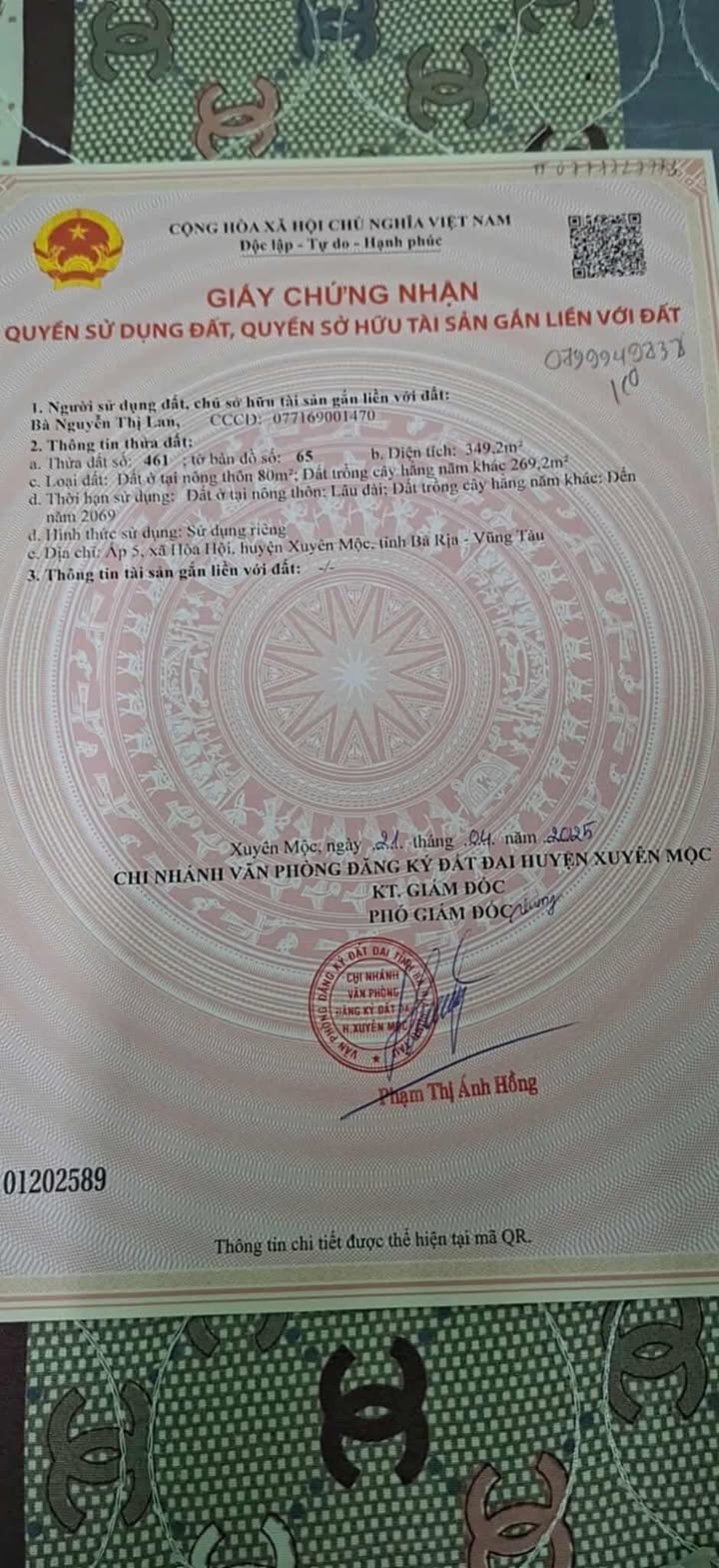 Đất nền Hòa Hội Xuyên Mộc 365m² giá 700 triệu - Cơ hội đầu tư hấp dẫn!