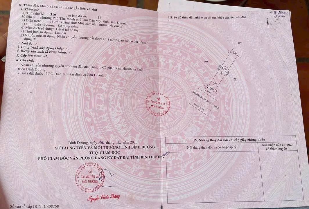 Đất nền 6 lô đường 91, phường Phú Tân, Bình Dương - Giá chỉ 2.8 tỷ/lô!