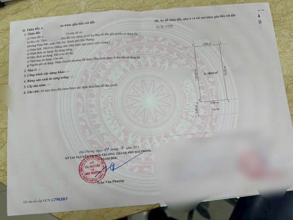 Lô đất TĐC Ngân Anh Hải Phòng 180m² giá 7.56 tỷ - Đầu tư sinh lời hấp dẫn!