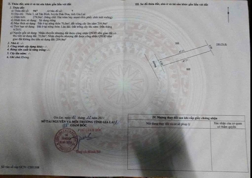 Đất thổ cư 282m² tại Thôn 3 Tân Bình, chỉ 600 triệu - Cơ hội đầu tư tuyệt vời!