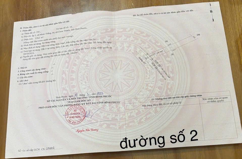 Đất mặt tiền Minh Thắng, Chơn Thành 200m² giá chỉ 550 triệu - Sổ đỏ chính chủ!