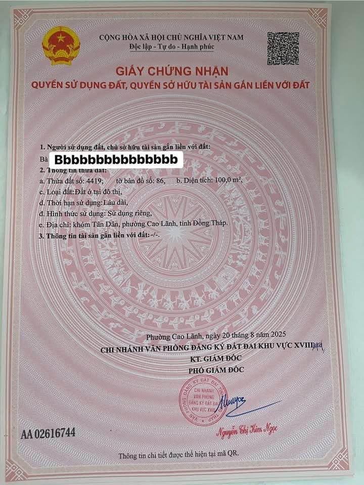 Đất nền Tân Thuận Tây 135m² giá chỉ 490 triệu - Cơ hội vàng cho nhà đầu tư!