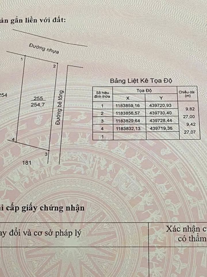 Đất thổ cư Xà Bang Châu Đức 254m² giá mềm - Đường nhựa rộng 6m!