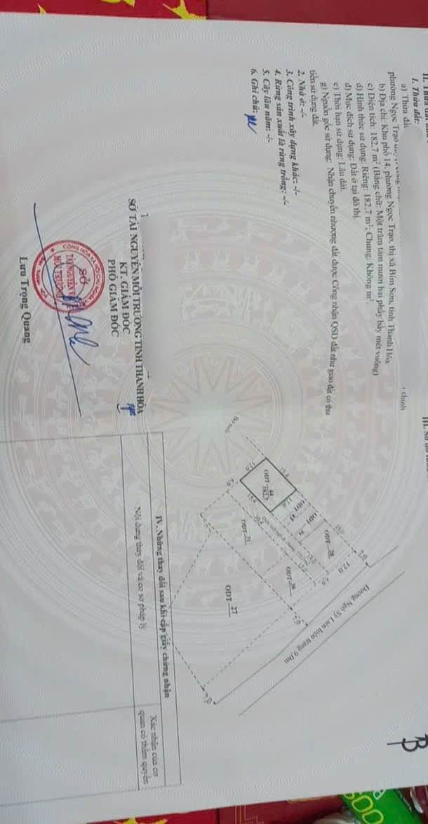 Đất nền Bỉm Sơn 182m² giá 1 tỷ - Cơ hội đầu tư hấp dẫn!