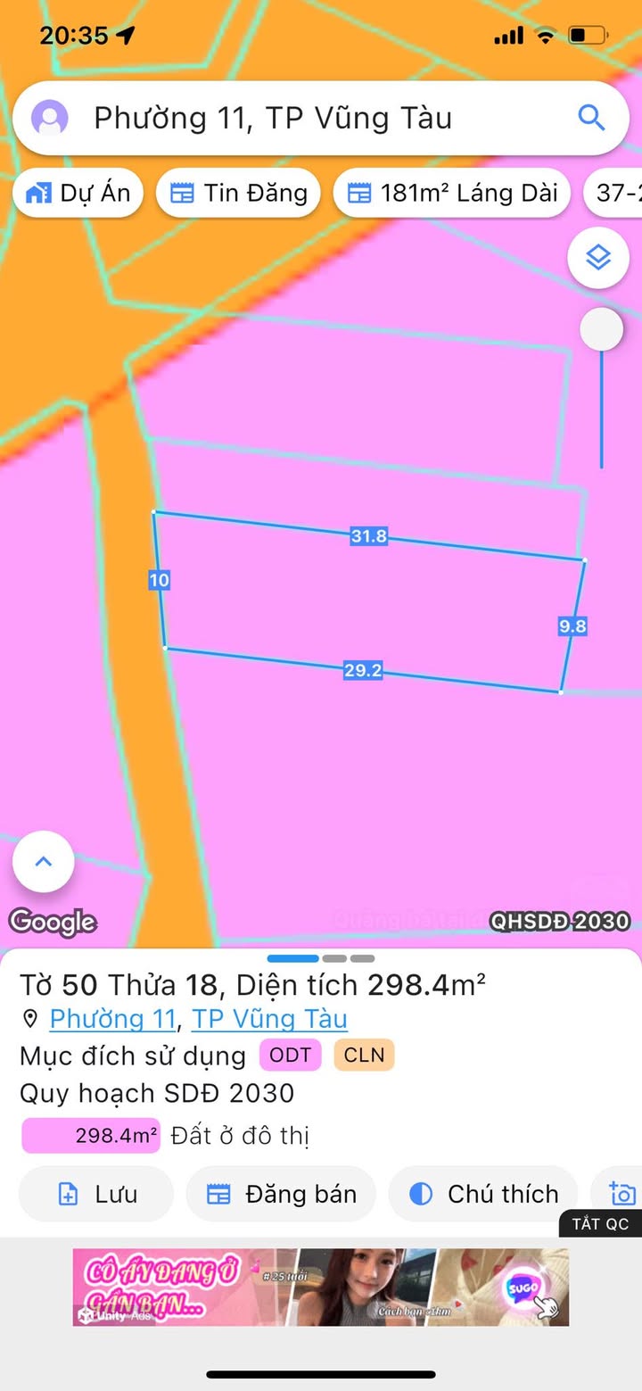 Đất nền mặt tiền Bắc Sơn, Vũng Tàu 292m² giá 9.36 tỷ - Đầu tư sinh lời ổn định!