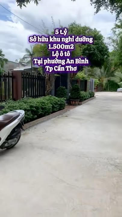 Farm nghỉ dưỡng An Bình Ninh Kiều 1485m² giá 5 tỷ - Sát KDL Ông Đề, đầu tư sinh lời!