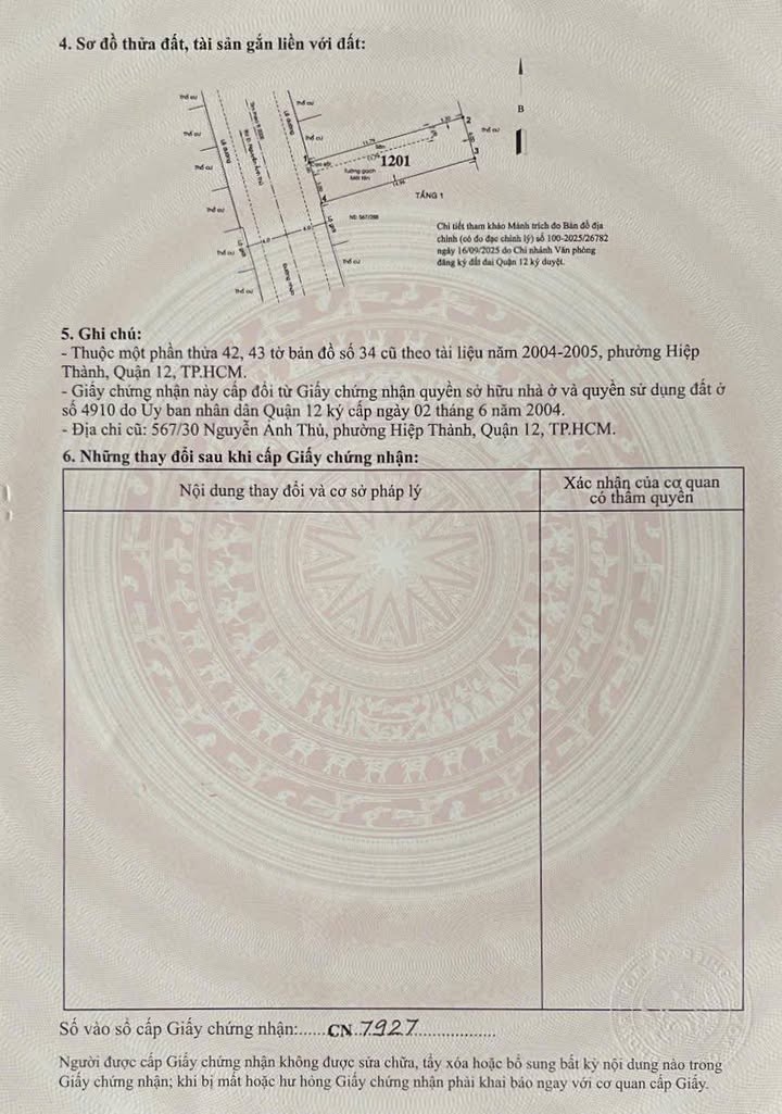 Đất nền 64m² Nguyễn Ảnh Thủ giá 4.8 tỷ - Đường nhựa 6m, bớt Lộc!