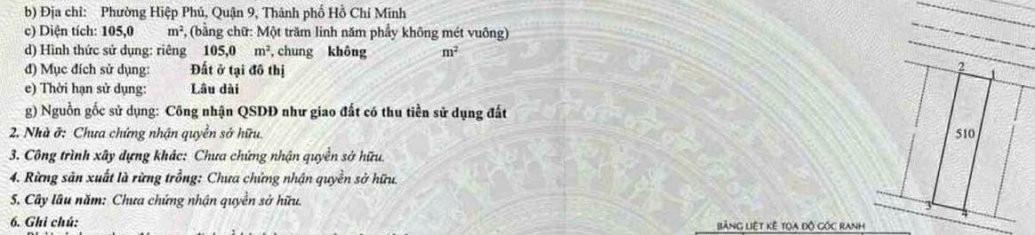 Đất nền mặt tiền đường D2, Hiệp Phú, Thủ Đức 105m² giá 10 tỷ - Tiềm năng đầu tư cao!