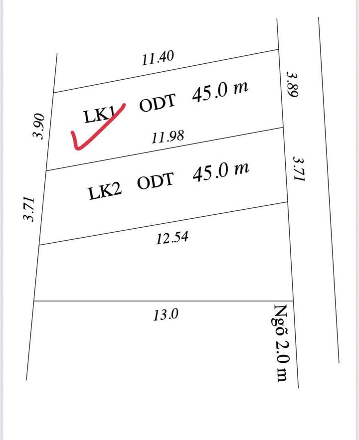 Đất nền TDP Nguyễn Xá, Nhân Hòa 45m² giá 1.2 tỷ - Cơ hội đầu tư hiếm có!