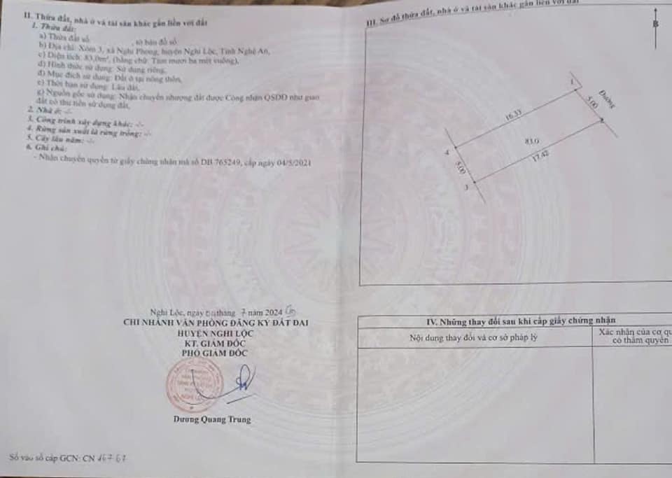 Đất nền Nghi Phong, Nghi Lộc 83m² giá 1.5 tỷ - Đường rộng, gần trường học!