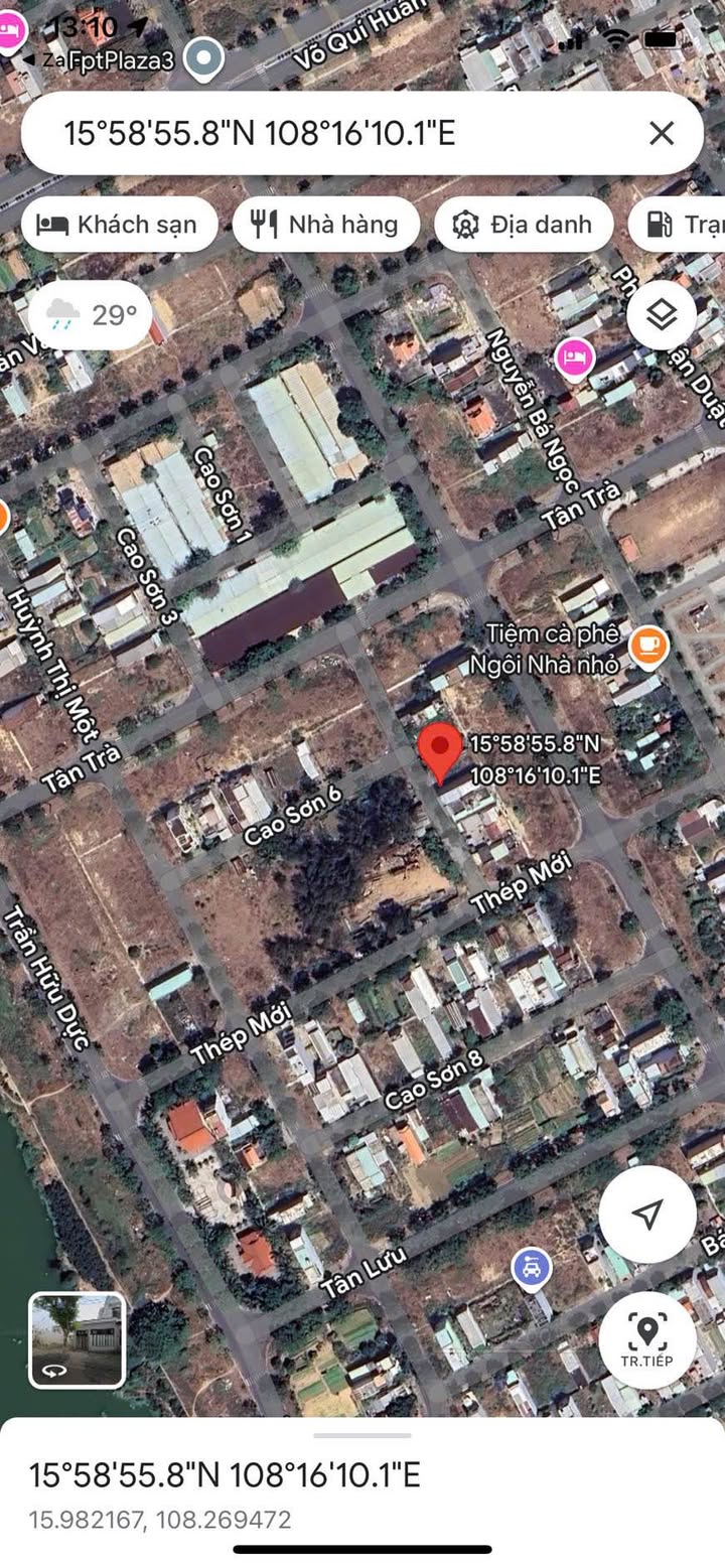 Đất nền đường Tân Trà, phường Hòa Hải, Đà Nẵng 100m² giá 4 tỷ - Cơ hội đầu tư tốt!