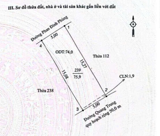 Đất 2 mặt tiền Quang Trung - Phan Đình Phùng 75.9m² giá 1.85 tỷ - Đầu tư sinh lời nhanh!