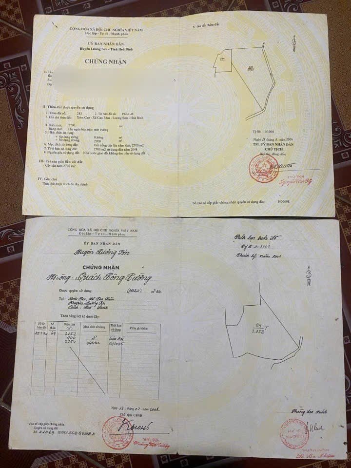Đất nền đầu tư tiềm năng 2700m² tại xã Cao Răm, Lương Sơn - Sổ đỏ chính chủ!