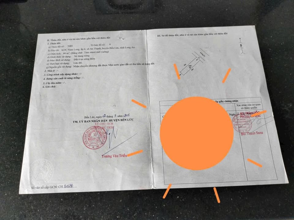 Đất nền Bến Lức 80m² giá 1.8 tỷ - Đối diện công viên thoáng mát