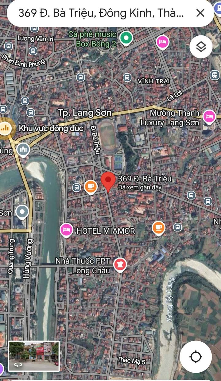 Đất thổ cư 50m² tại ngõ 369 Bà Triệu, TP Lạng Sơn - Cơ hội đầu tư tuyệt vời!