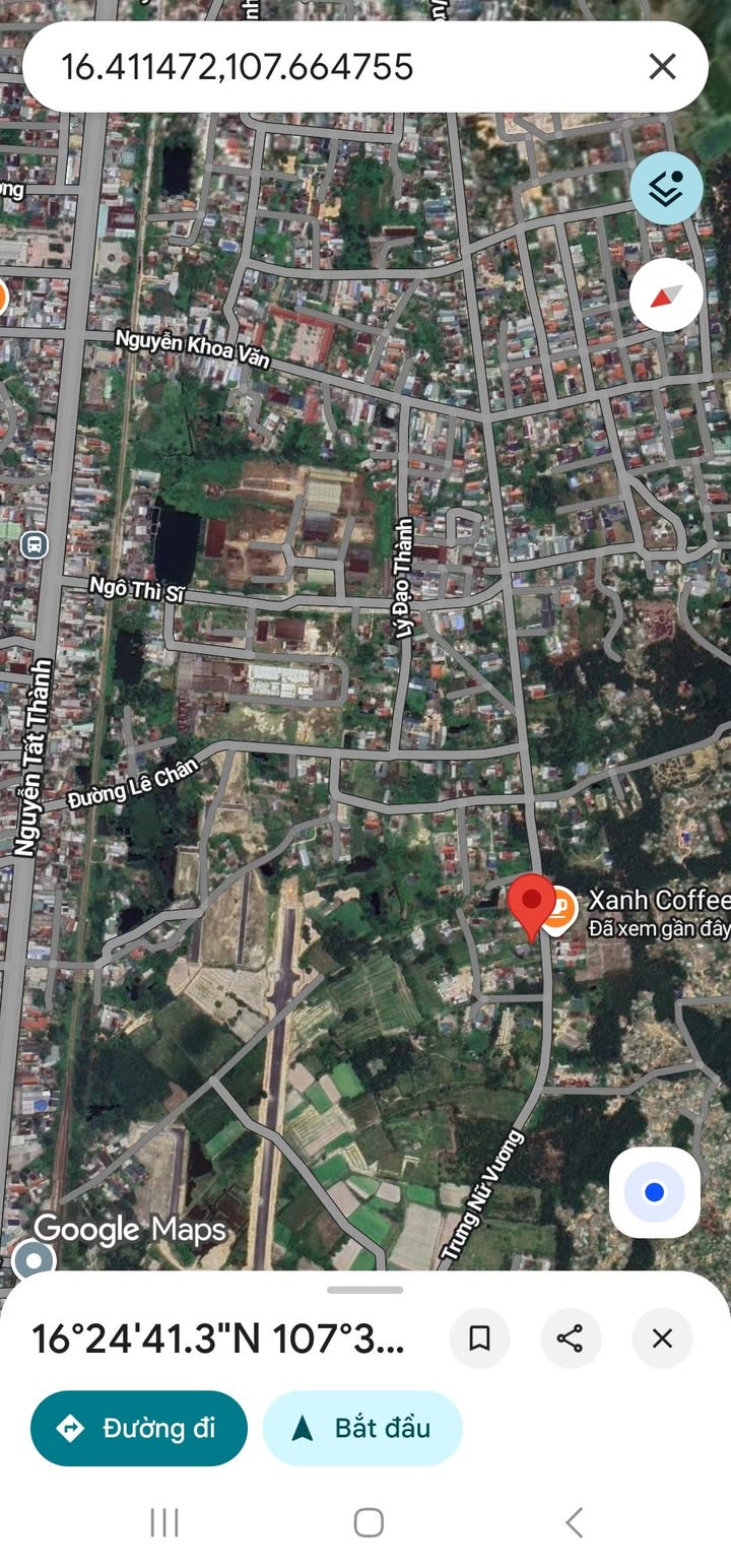 Đất nền mặt tiền Trưng Nữ Vương, Thủy Châu 167m² giá 2.558 tỷ - Đầu tư sinh lời ngay!