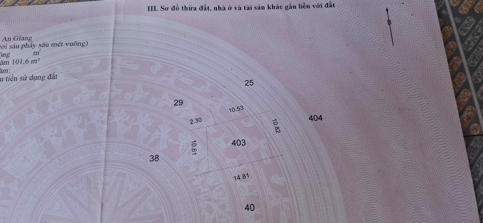 Đất nền Hòa Bình, Chợ Mới, An Giang 146.6m² giá 360 triệu - Chính chủ bán gấp!