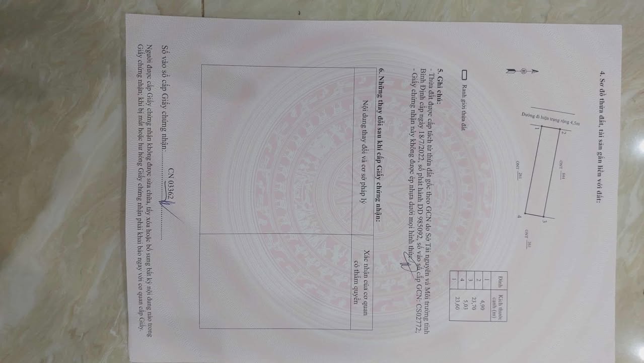 Đất nền Nhơn Tân 118m² giá chỉ 3xx triệu - Sổ đỏ công chứng ngay!