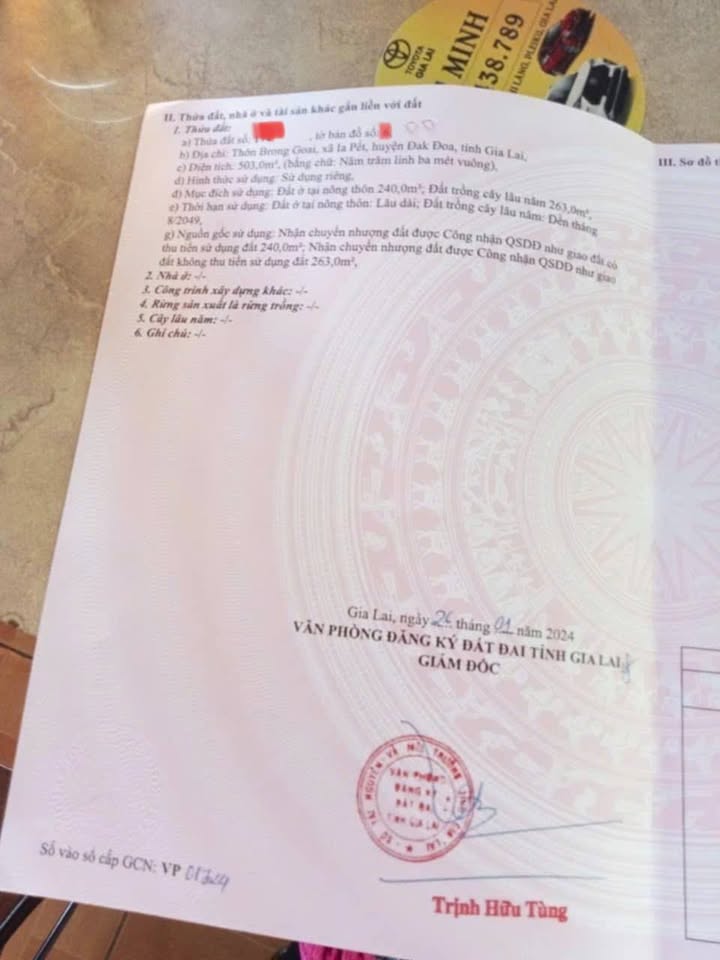 Đất nền khu phố brong Goal, xã Ia Pết, 240m² giá 470 triệu - Đầu tư sinh lời ngay!