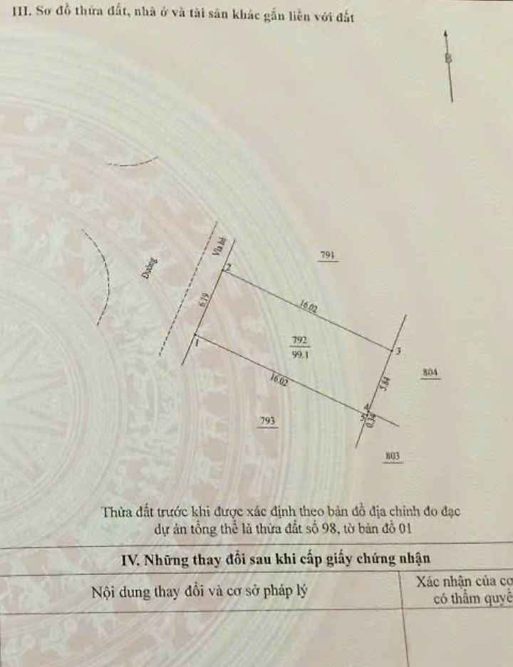 Đất dịch vụ Di Trạch, Hoài Đức 99.1m² - Vị trí đắc địa, giá đầu tư hấp dẫn!