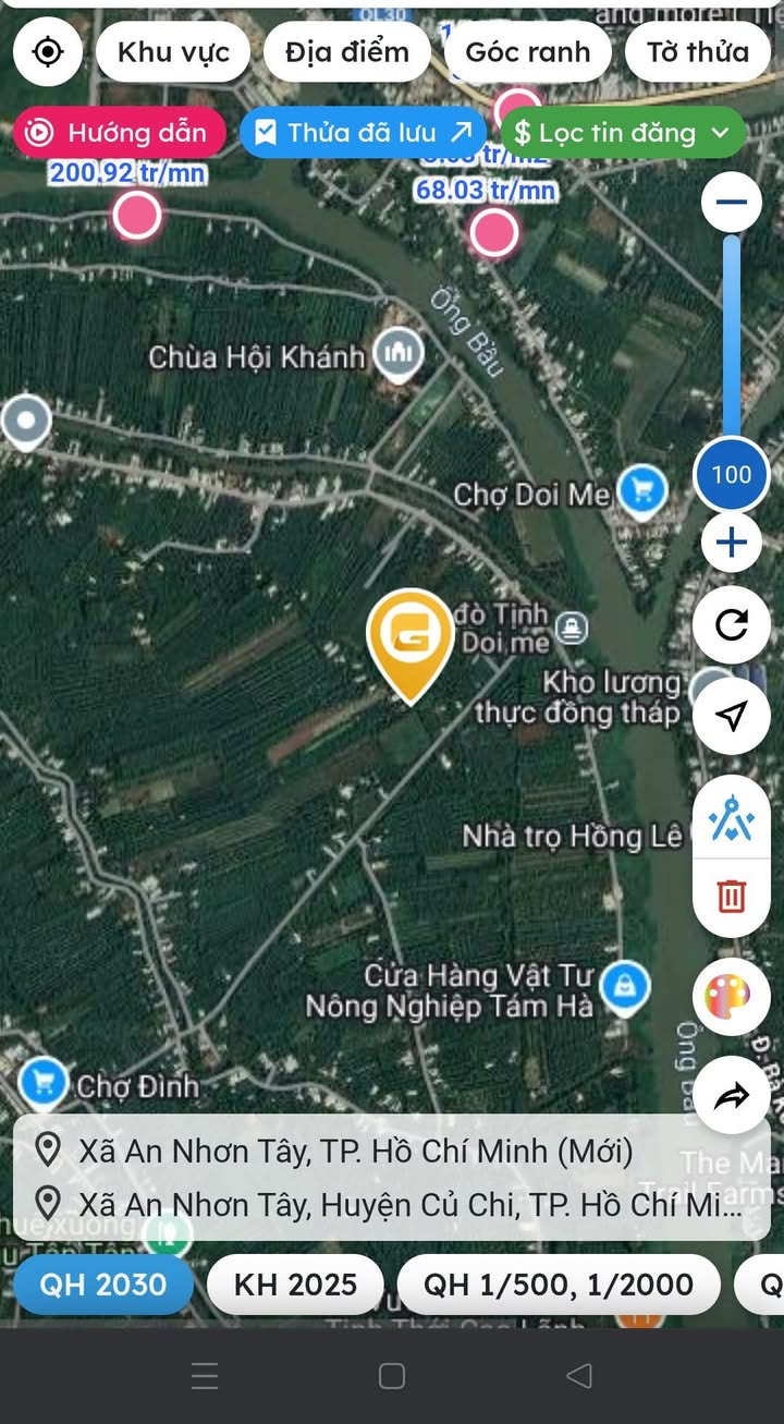 Đất vườn Tịnh Thới 9000m² giá 8.5 tỷ - Mặt tiền đường Vành đai sông Tiền