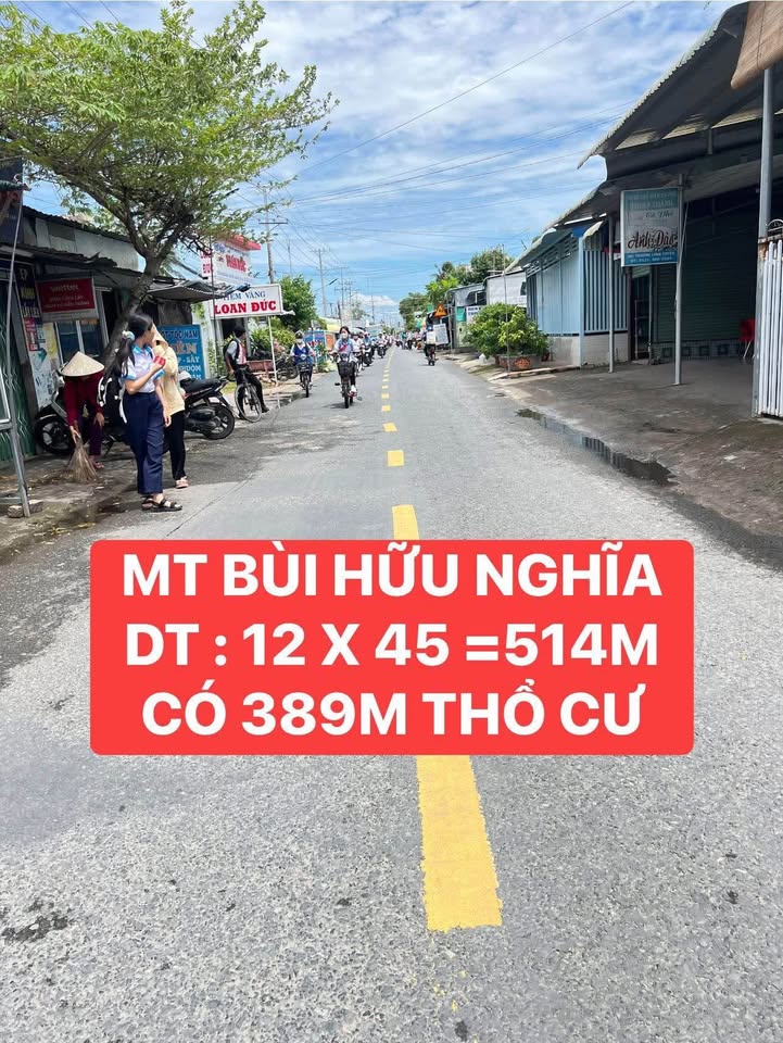 Đất nền mặt tiền đường Bùi Hữu Nghĩa, Long Tuyền, 514m² - Cách Đại học FPT 5 phút!