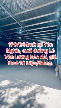 Kho cho thuê tại Yên Nghĩa 246m² giá 10 triệu - Vị trí thuận lợi cho kinh doanh!