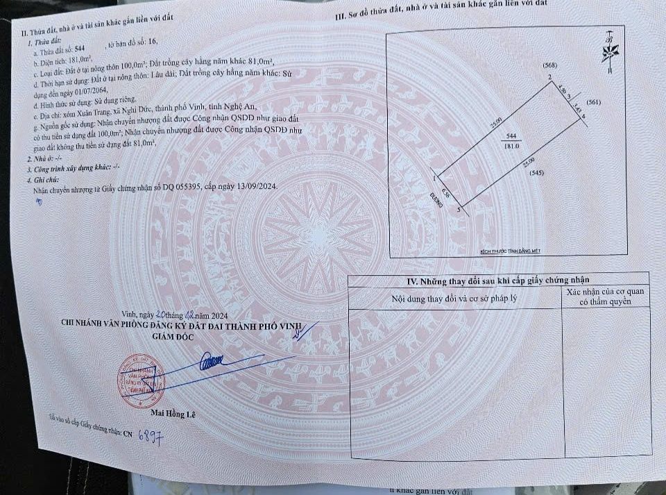 Đất Nền Phường Nghi Đức 181m² giá 3.7 tỷ - Cơ hội đầu tư tuyệt vời!