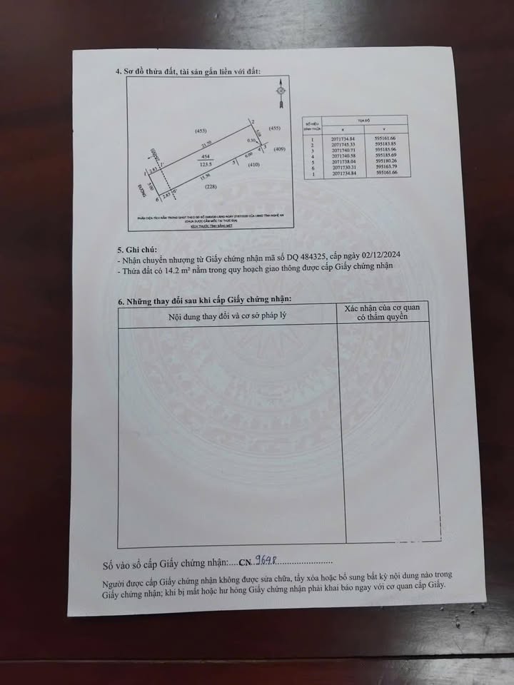 Đất mặt đường Hoàng Hanh Vinh 124m² giá 3 tỷ - Cơ hội đầu tư tuyệt vời!