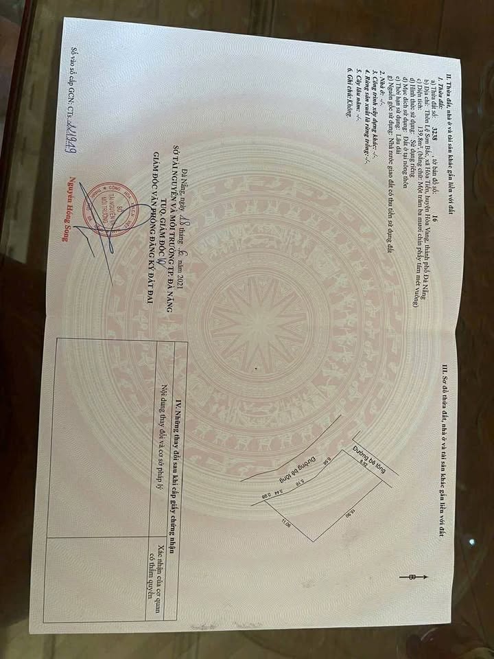 Đất nền 3 mặt tiền 300m² tại Lệ Sơn Bắc, Đà Nẵng - Đầu tư sinh lời tuyệt vời!