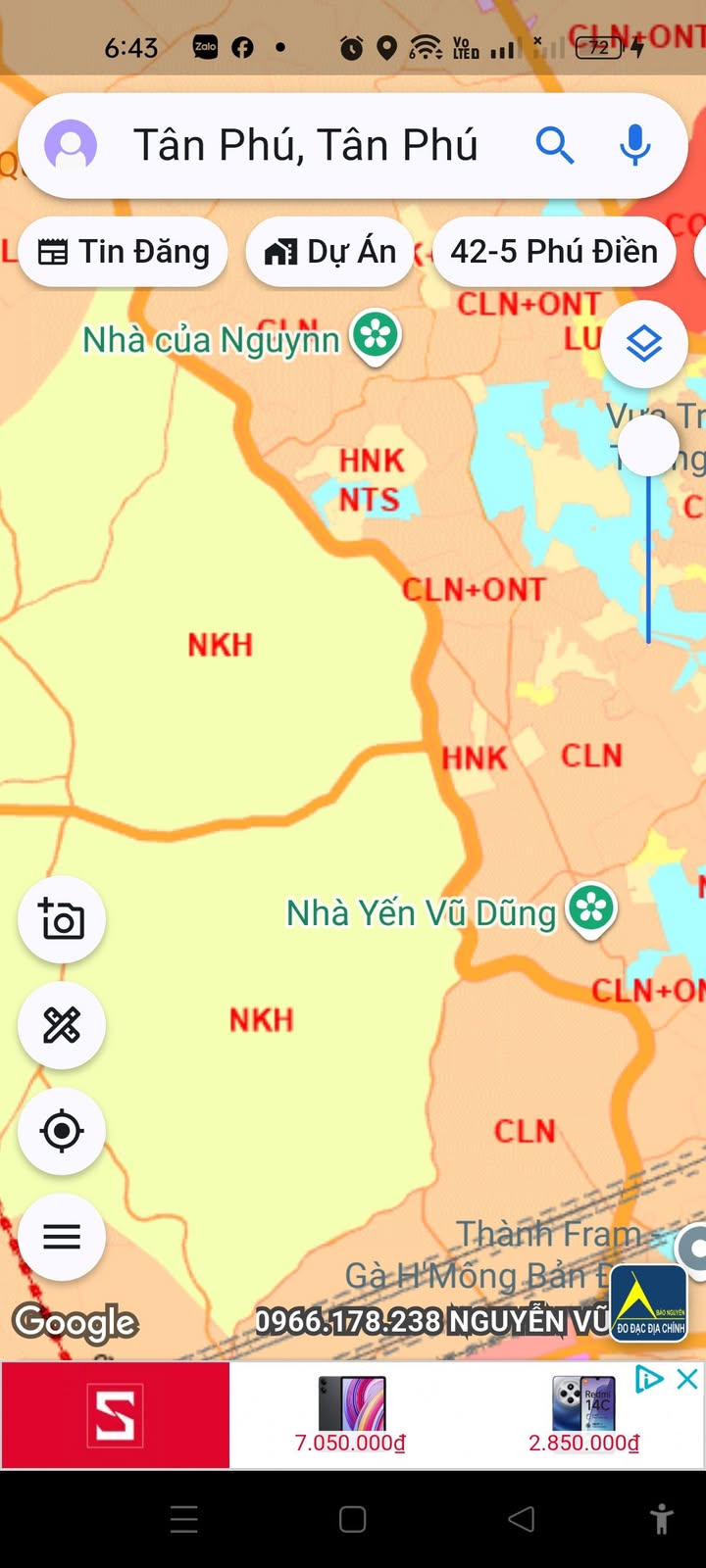 Đất nền 360m² huyện Định Quán giá 650 triệu - Cơ hội đầu tư tuyệt vời!